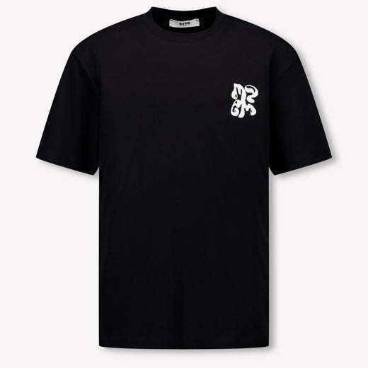 MSGM Kinder Jungen T-Shirt In Schwarz