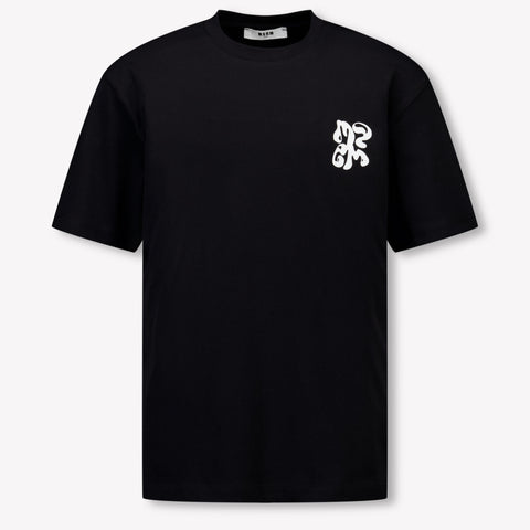 MSGM Kids Boys T-Shirt In Black