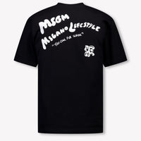 MSGM Kinder Jungen T-Shirt In Schwarz