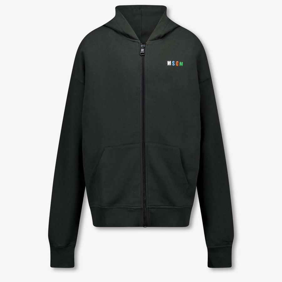 MSGM Bambini Ragazzi Cardigan dentro Nero
