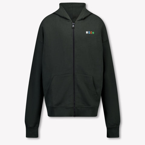 MSGM Bambini Ragazzi Cardigan dentro Nero