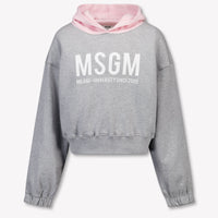 MSGM Kinder Mädchen Pullover rein Grau