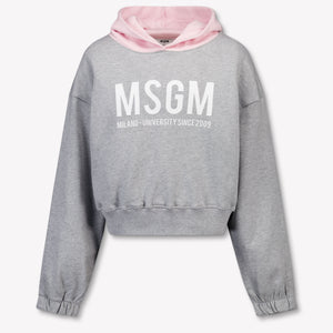 MSGM Kinder Mädchen Pullover rein Grau