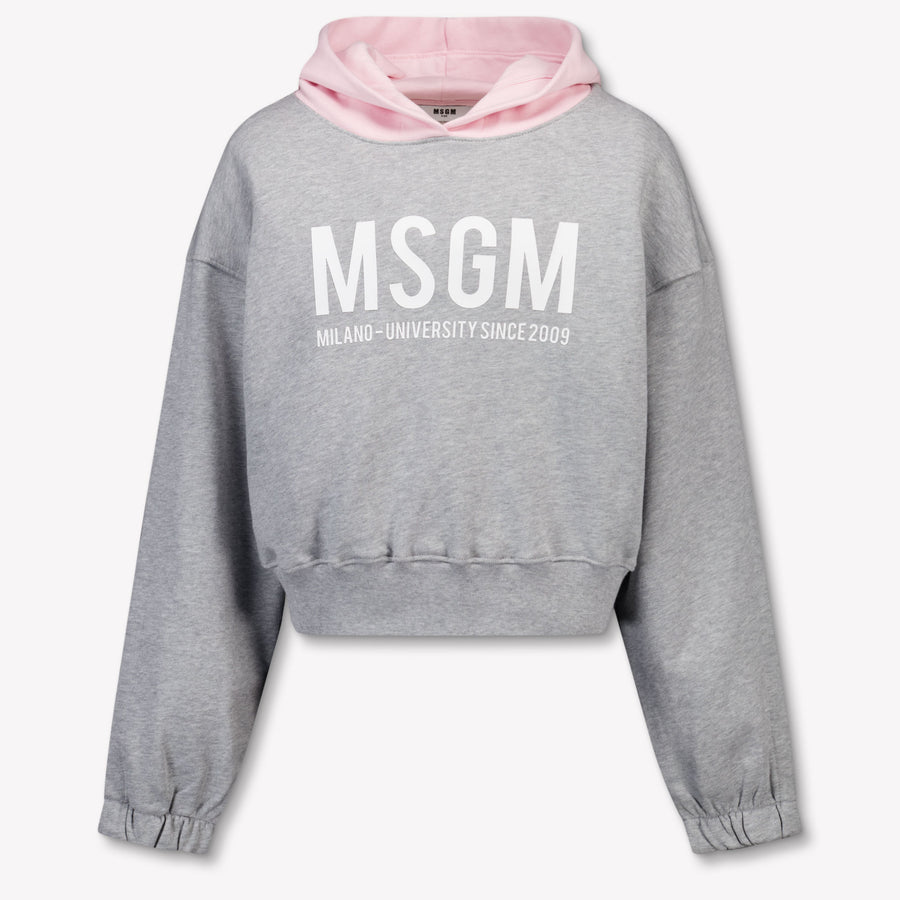 MSGM Kinder Mädchen Pullover rein Grau