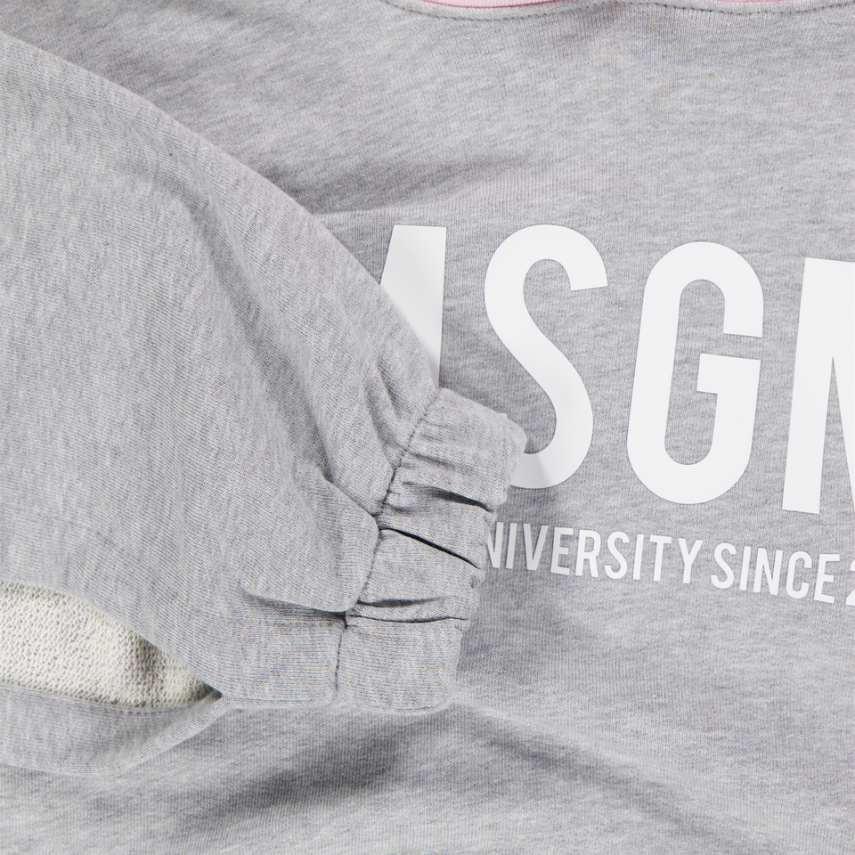 MSGM niños Chicas suéter en Gris