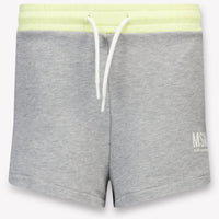 MSGM Enfants Filles Short dans Gris
