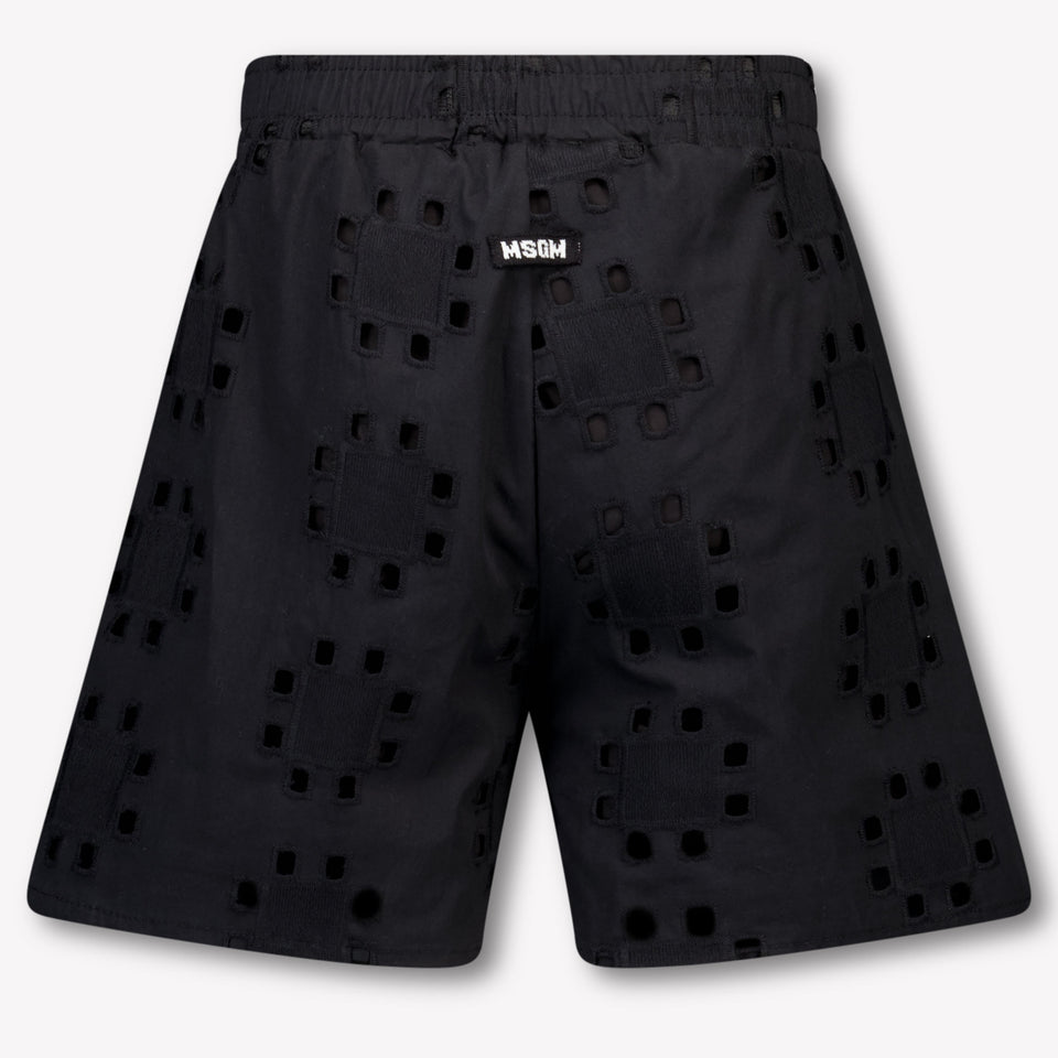 MSGM Kids Girls Shorts In Black
