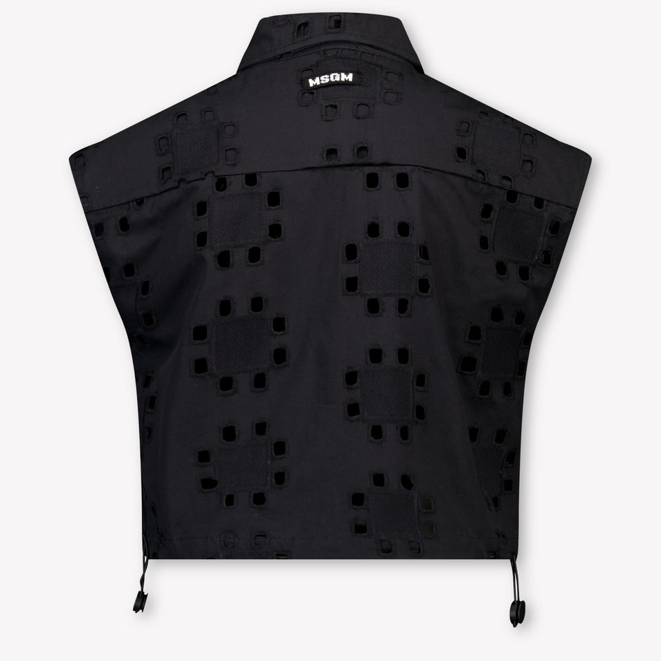 MSGM Enfants Filles Chemisier Noir
