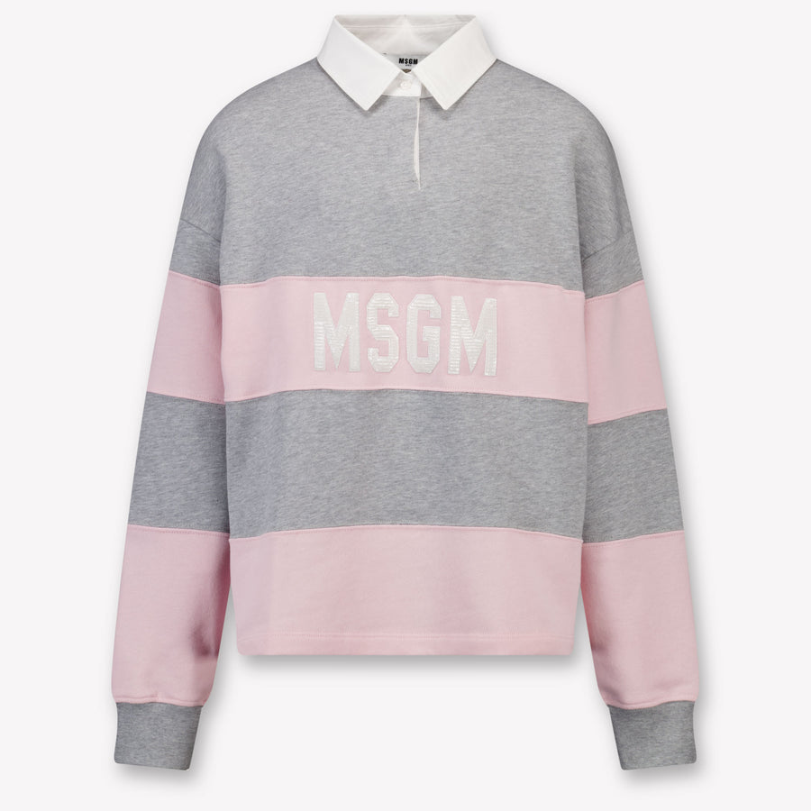 MSGM niños Chicas suéter en Rosa claro