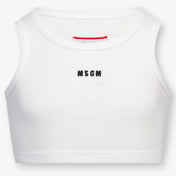 MSGM niños Chicas Camiseta adentro Blanco