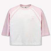 MSGM Kinder Meisjes T-Shirt In Wit