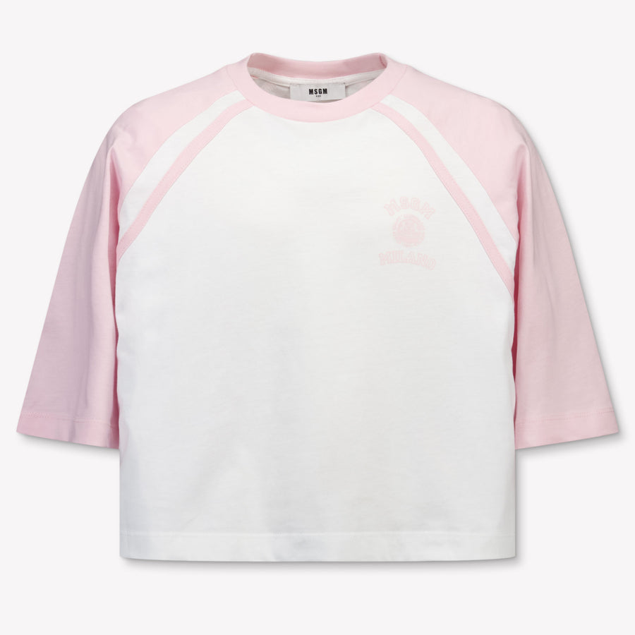 MSGM Mädchen T-Shirt in Weiß