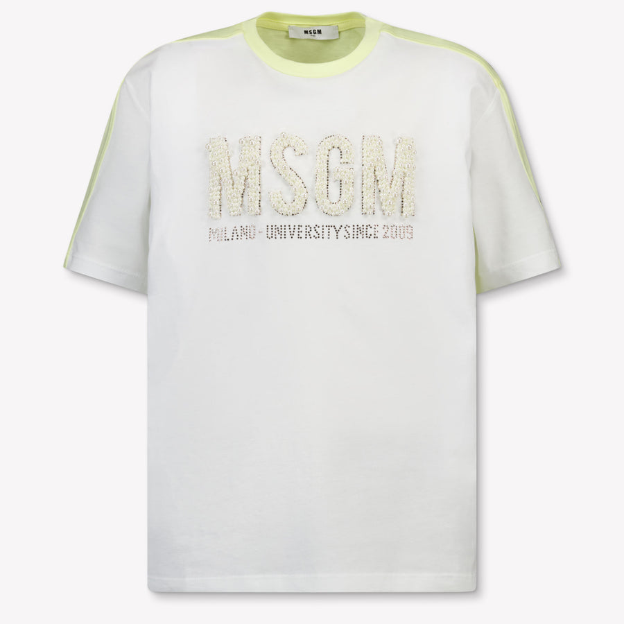 MSGM Mädchen T-Shirt in Weiß