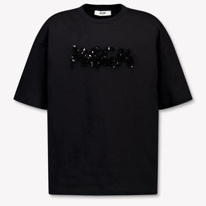 MSGM Kinder Mädchen T-Shirt In Schwarz