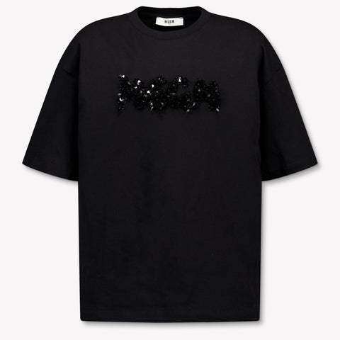 MSGM niños Chicas Camiseta adentro Negro