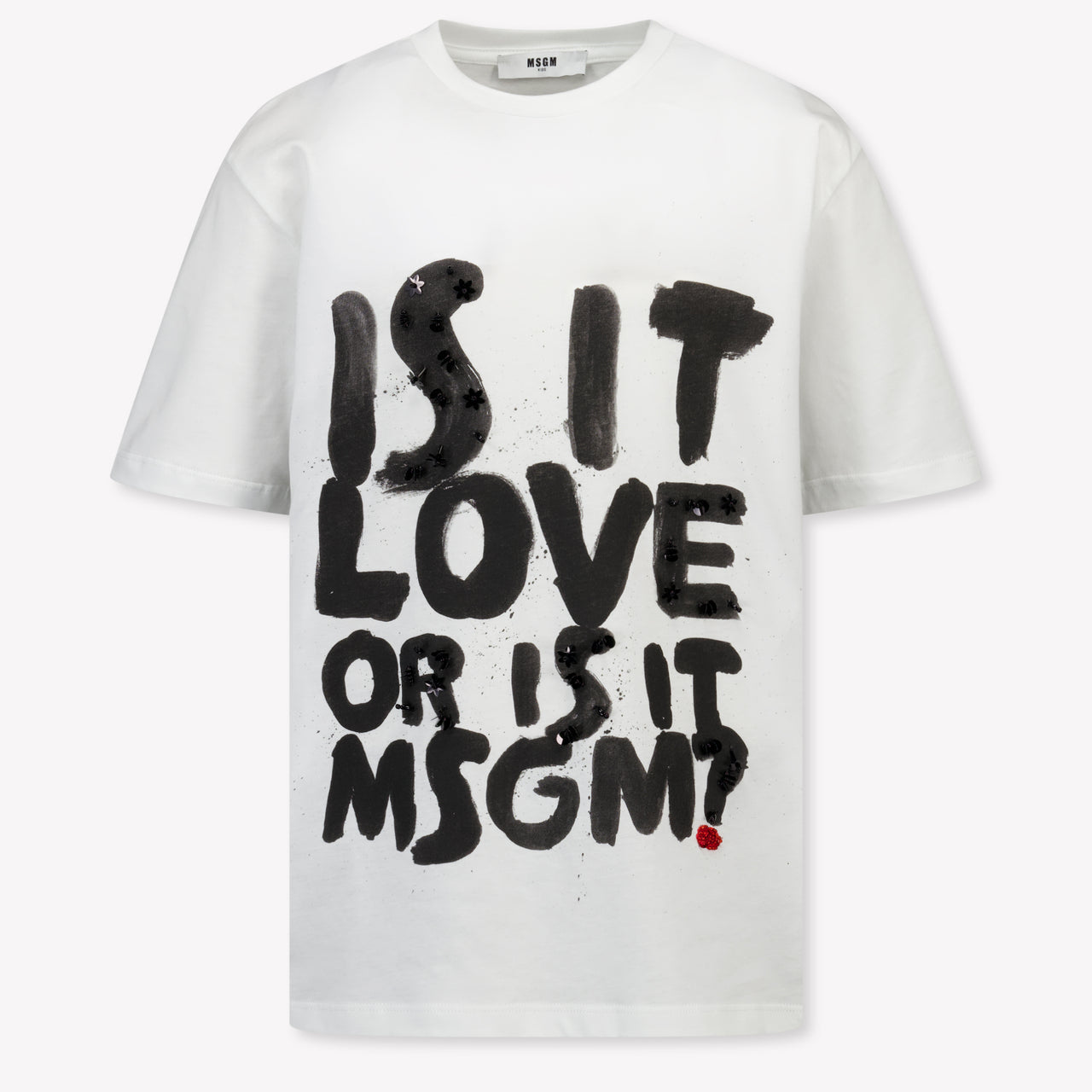 MSGM Kinder Mädchen T-Shirt In Weiß
