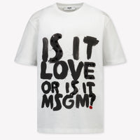 MSGM Kinder Mädchen T-Shirt In Weiß