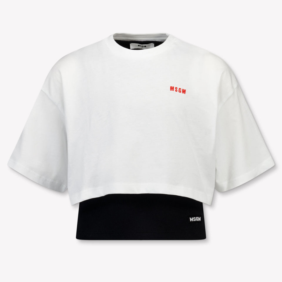 MSGM Bambini Ragazze Maglietta dentro Bianco