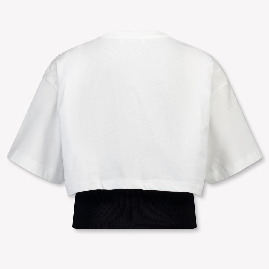 MSGM Kinder Mädchen T-Shirt In Weiß