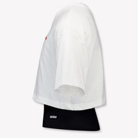 MSGM Kinder Mädchen T-Shirt In Weiß