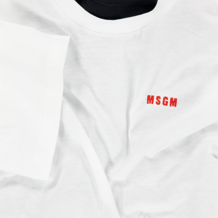 MSGM Kinder Mädchen T-Shirt In Weiß