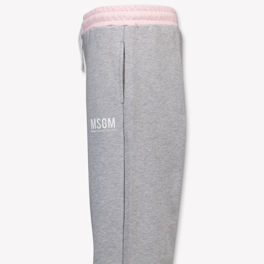MSGM Kinder Mädchen Hose rein Grau