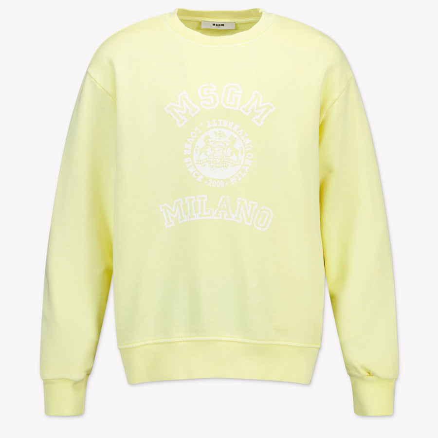 MSGM niños Unisex suéter en Amarillo