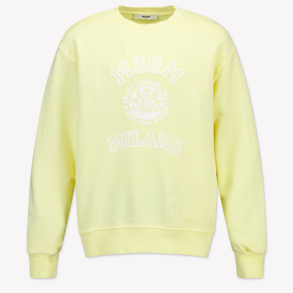 MSGM Bambini Unisex Maglione dentro Giallo