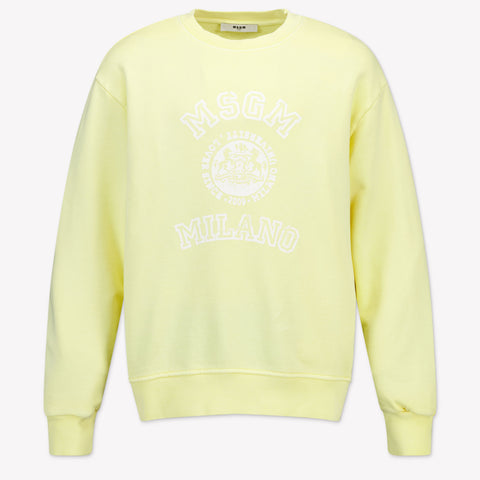 MSGM Bambini Unisex Maglione dentro Giallo