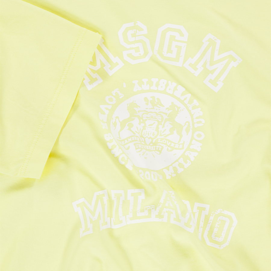 MSGM Bambini Unisex Maglietta dentro Giallo