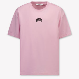 MSGM Bambini Ragazze Maglietta dentro Rosa Chiaro