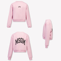 MSGM Girls Sweater in Light Pink