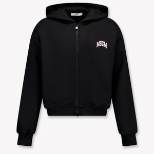 MSGM niños Chicas Cárdigan en Negro