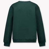 MSGM Kids Boys Sweater In Dark Green