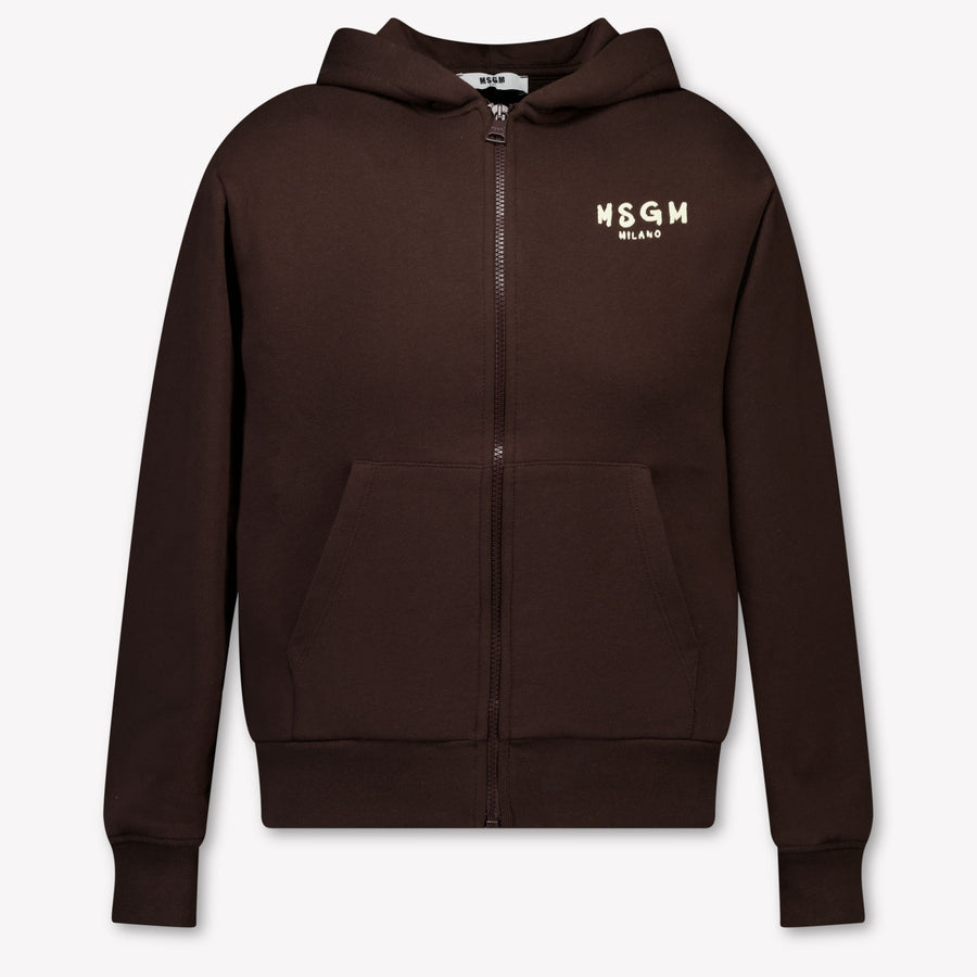 MSGM Kinder Jungen Strickjacke In Braun