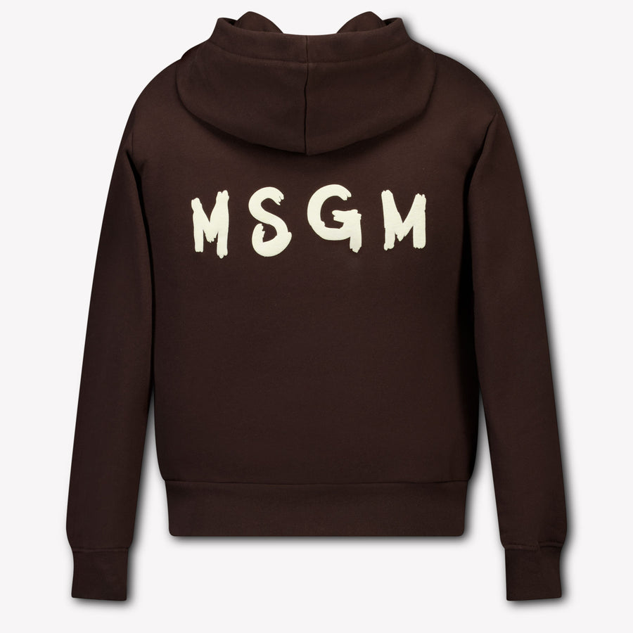 MSGM Kinder Jungen Strickjacke In Braun