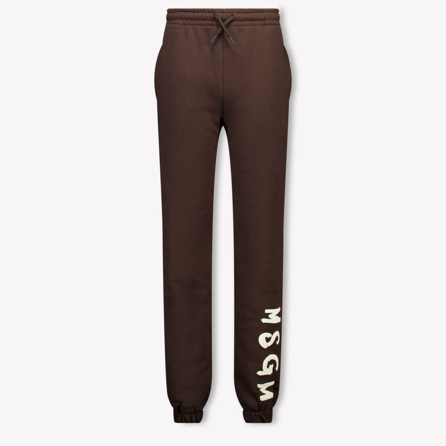 MSGM niños Unisex pantalones en Marrón
