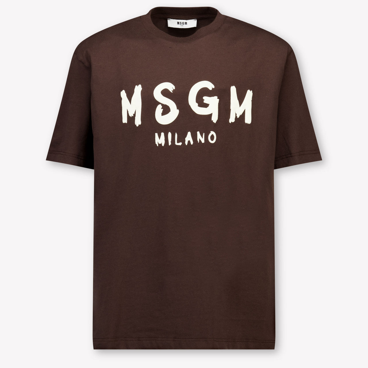 MSGM Kinder Jungen T-Shirt In Braun