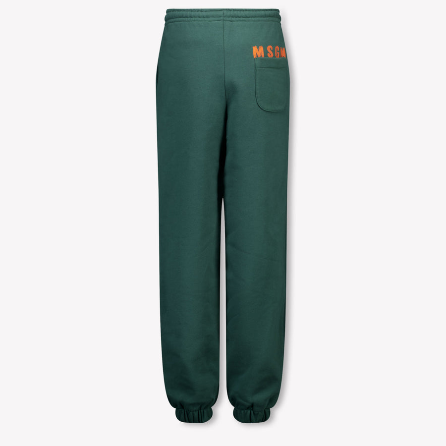 MSGM niños Chicos pantalones en Verde Oscuro