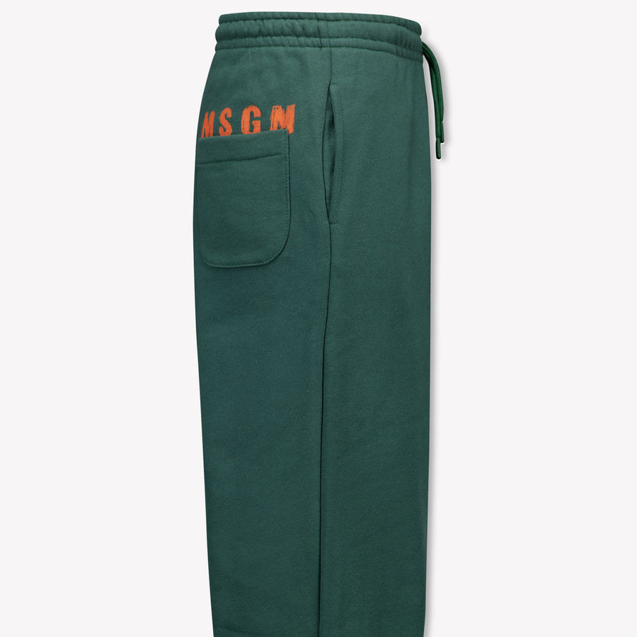 MSGM niños Chicos pantalones en Verde Oscuro