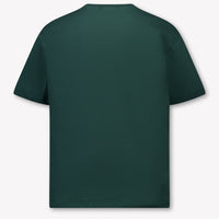 MSGM Kinder Jungen T-Shirt In Dunkelgrün