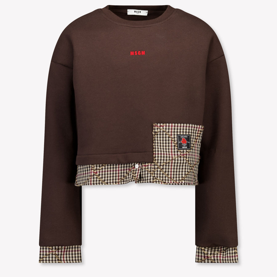 MSGM Kinder Meisjes Trui In Bruin