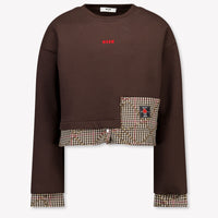 MSGM Bambini Ragazze Maglione dentro Marrone