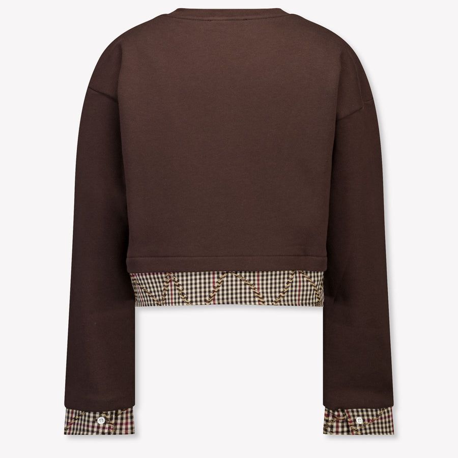 MSGM Bambini Ragazze Maglione dentro Marrone