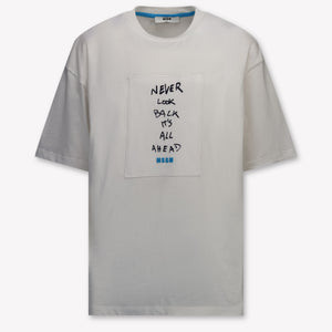 MSGM Kinder Jongens T-Shirt In Wit