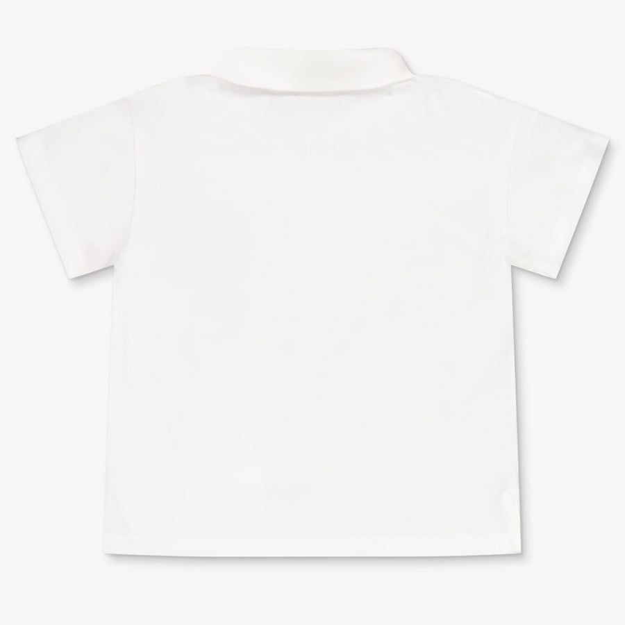 Fendi Bambino Ragazzi Polo In Bianco