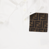 Fendi Bambino Ragazzi Polo In Bianco