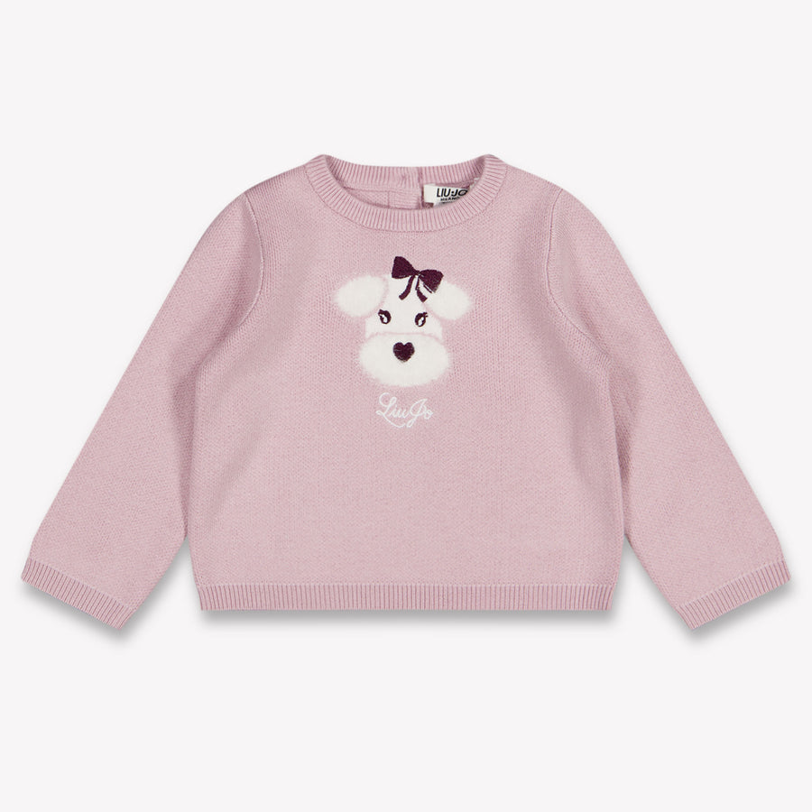 Liu Jo Bébé Filles Pull en Rose Léger