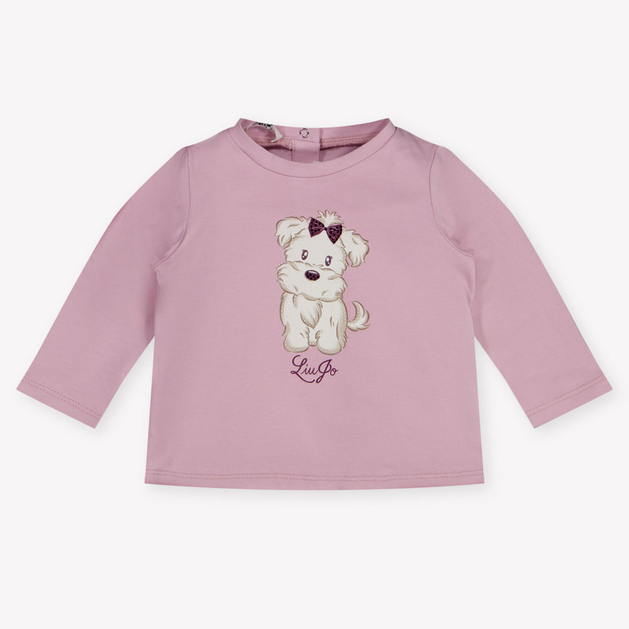 Liu Jo bebe Chicas Camiseta adentro Rosa claro