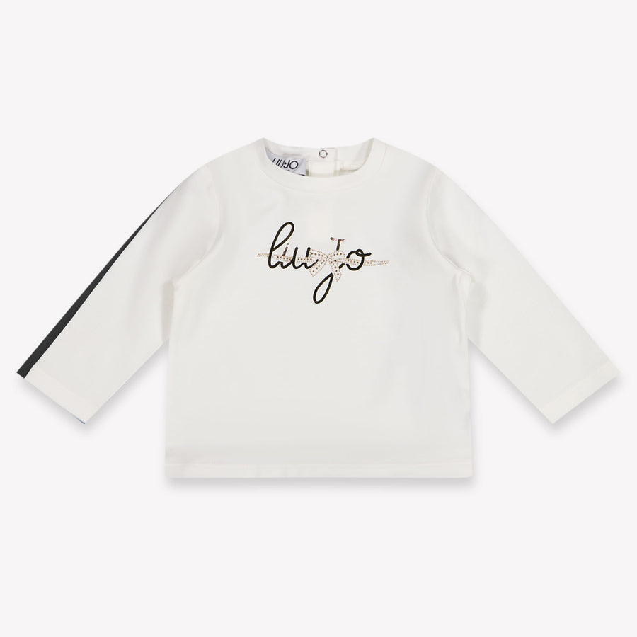 Liu Jo bebe Chicas Camiseta adentro Blanco Roto